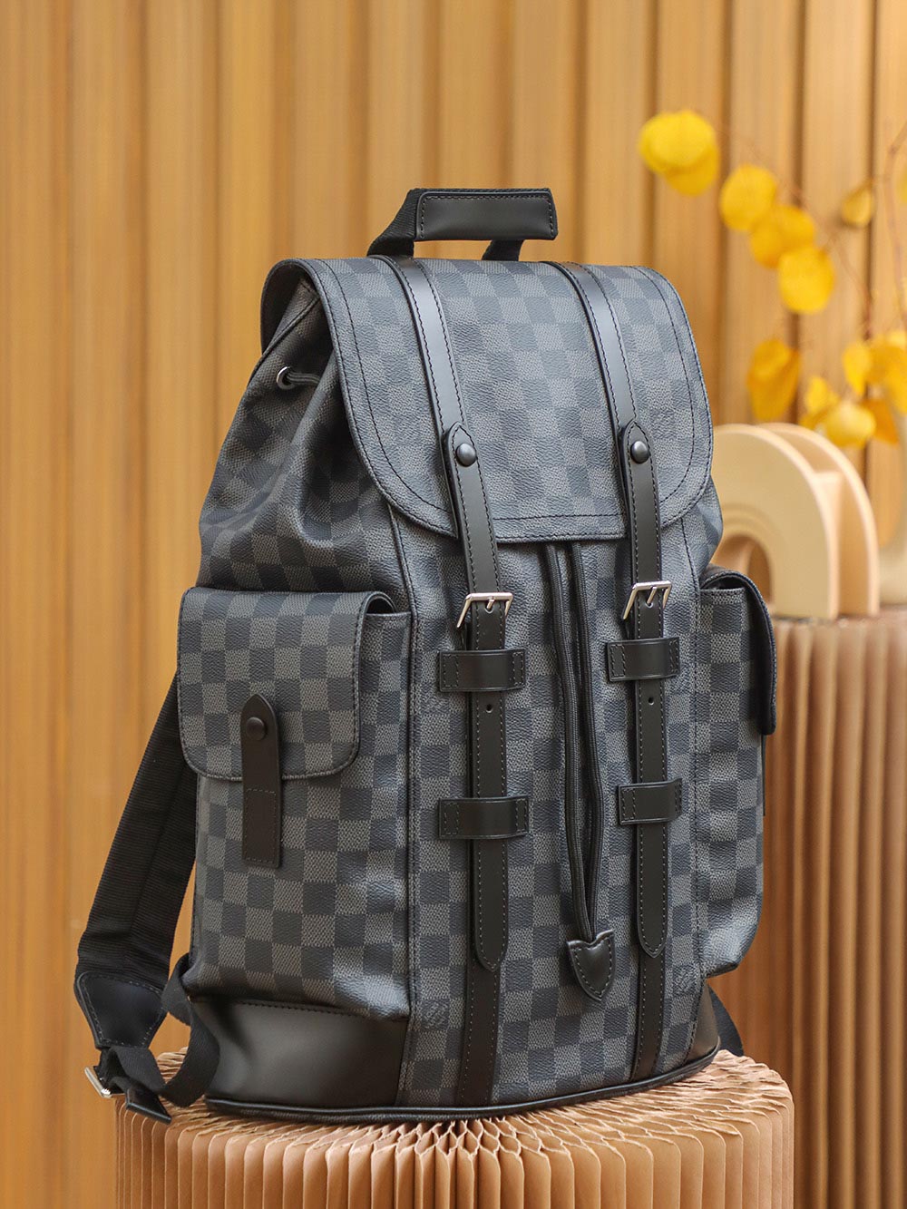 Balo Louis Vuitton Christopher Backpack Damier ‘Graphite’