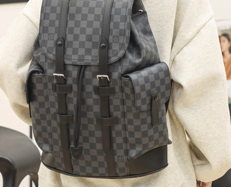 Balo Louis Vuitton Christopher Backpack Damier ‘Graphite’