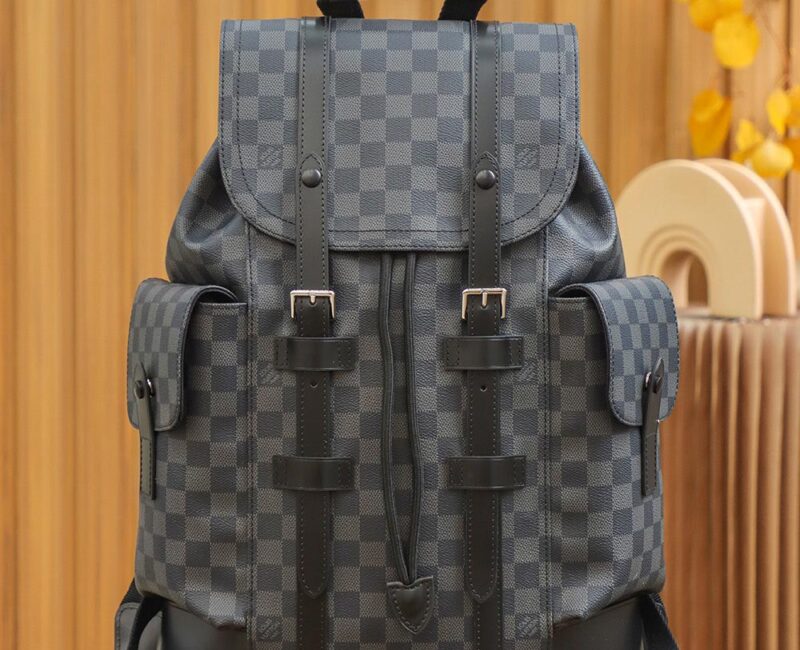 Balo Louis Vuitton Christopher Backpack Damier ‘Graphite’
