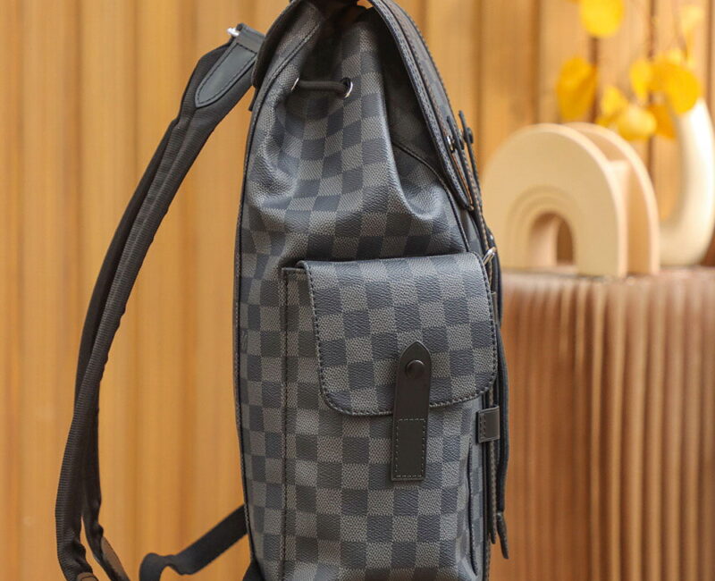 Balo Louis Vuitton Christopher Backpack Damier ‘Graphite’