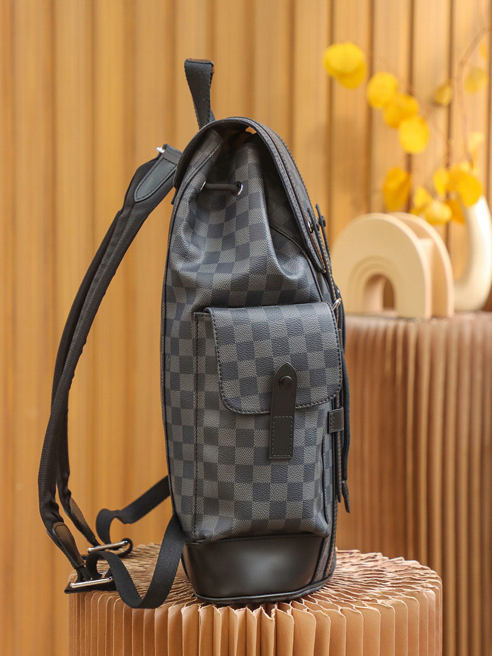 Balo Louis Vuitton Christopher Backpack Damier ‘Graphite’