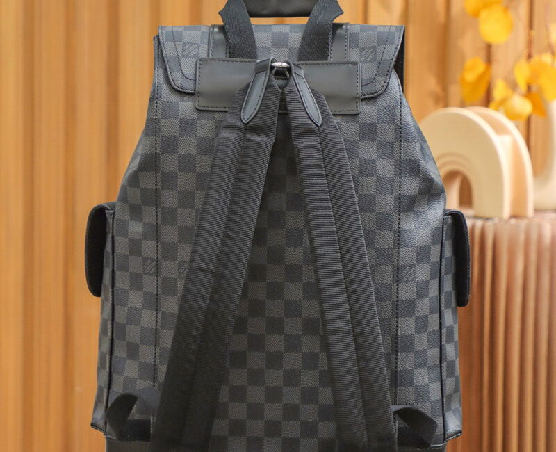 Balo Louis Vuitton Christopher Backpack Damier ‘Graphite’