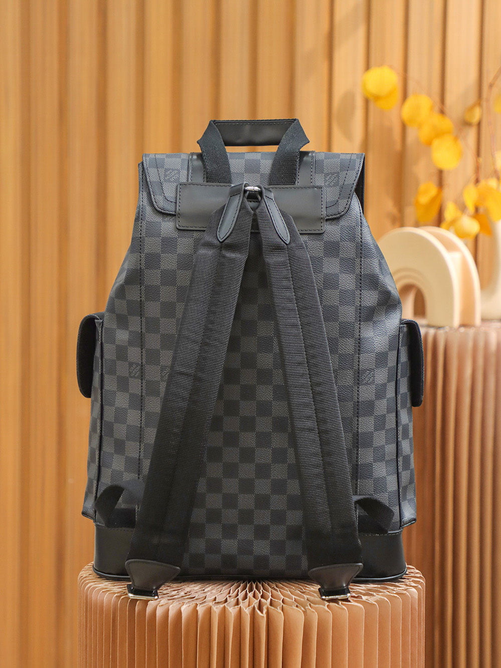 Balo Louis Vuitton Christopher Backpack Damier ‘Graphite’
