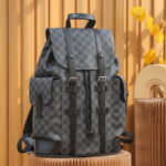 Balo Louis Vuitton Christopher Backpack Damier ‘Graphite’