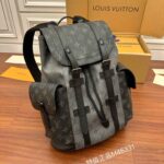 BaLo LV Christopher MM Monogram Eclipse Canvas Đen Nhạt