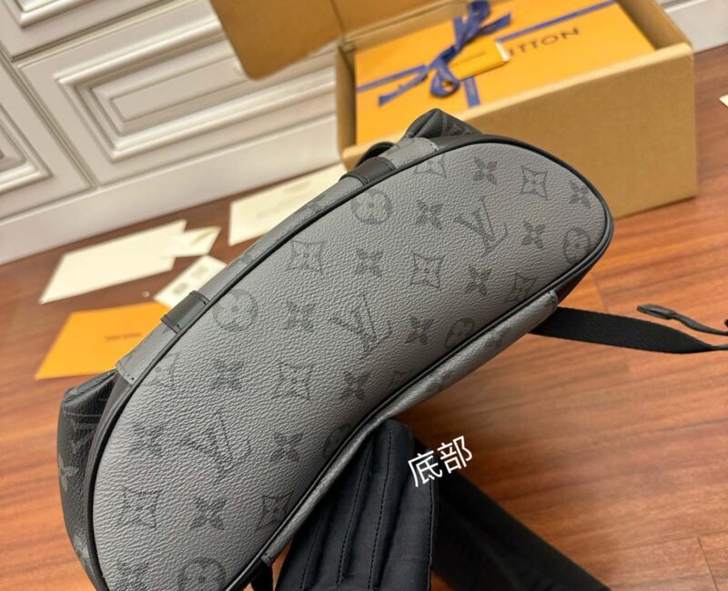 BaLo LV Christopher MM Monogram Eclipse Canvas Đen Nhạt