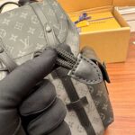 BaLo LV Christopher MM Monogram Eclipse Canvas Đen Nhạt