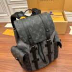 BaLo LV Christopher MM Monogram Eclipse Canvas Đen Nhạt