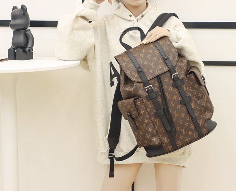 BaLo LV Christopher MM Monogram Eclipse Canvas Nâu