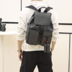 Balo LV Utility Backpack Damier Graphite Canvas Black