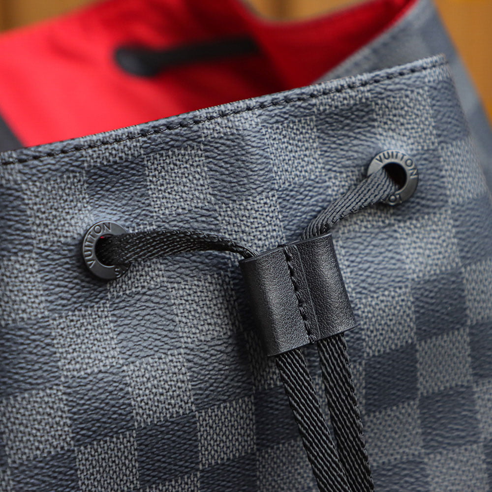 Balo LV Utility Backpack Damier Graphite Canvas Black