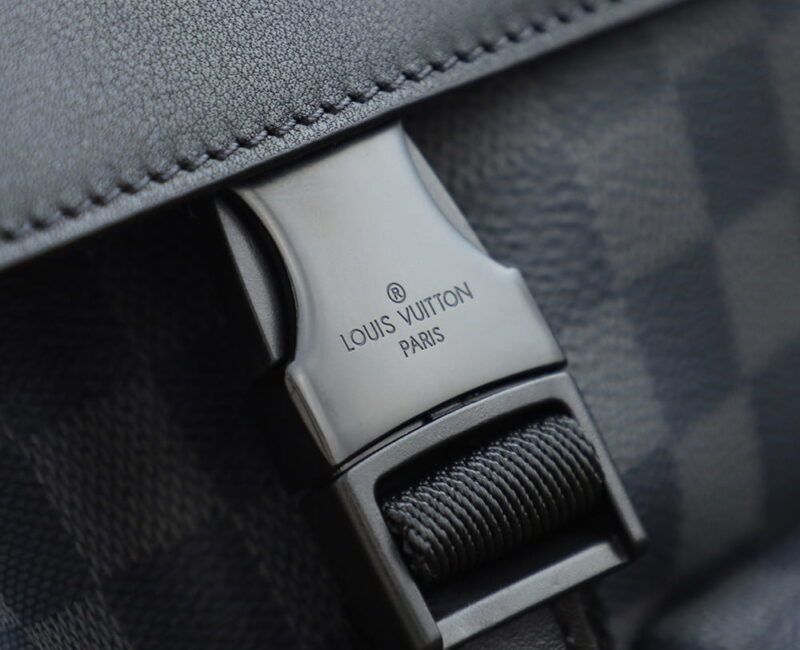 Balo LV Utility Backpack Damier Graphite Canvas Black