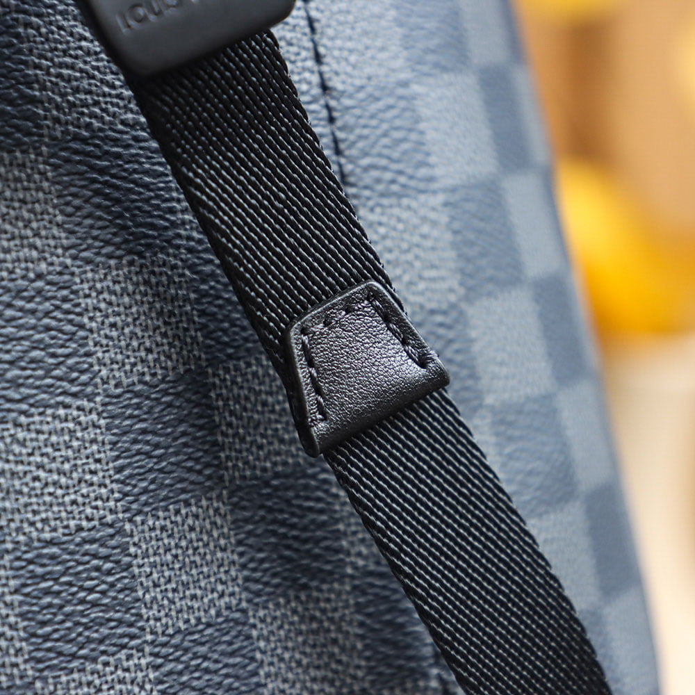 Balo LV Utility Backpack Damier Graphite Canvas Black