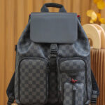 Balo LV Utility Backpack Damier Graphite Canvas Black