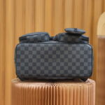 Balo LV Utility Backpack Damier Graphite Canvas Black