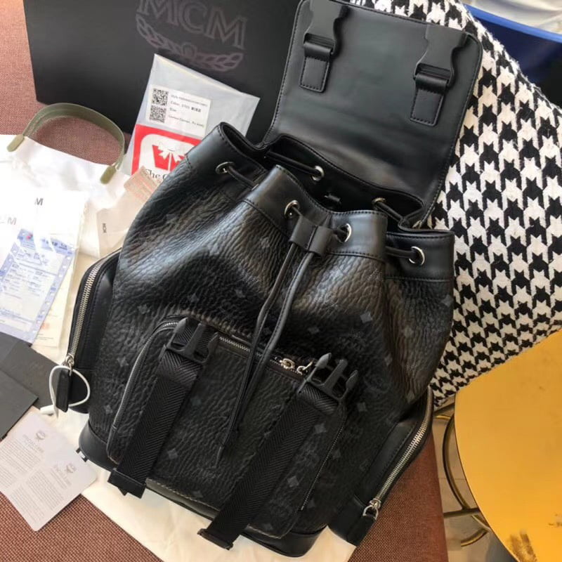Balo MCM Brandenburg Backpack Visetos Black