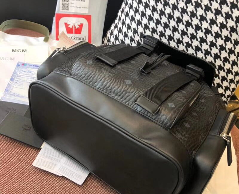 Balo MCM Brandenburg Backpack Visetos Black