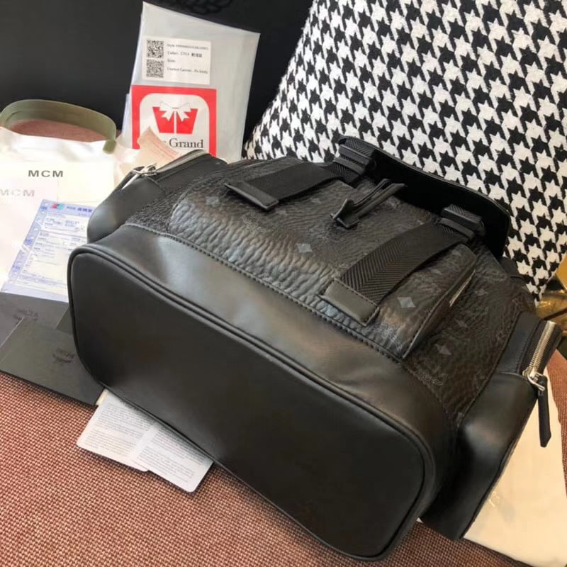 Balo MCM Brandenburg Backpack Visetos Black
