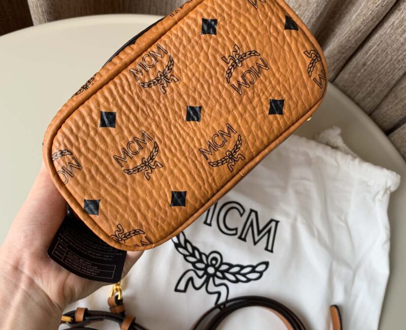 Balo MCM Patricia Backpack Visetos Cognac