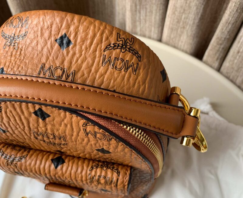 Balo MCM Patricia Backpack Visetos Cognac