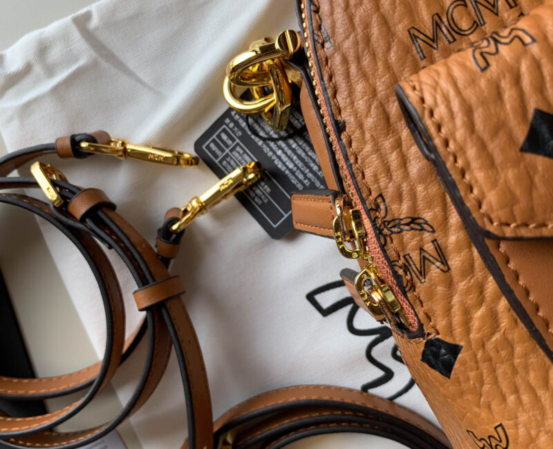 Balo MCM Patricia Backpack Visetos Cognac