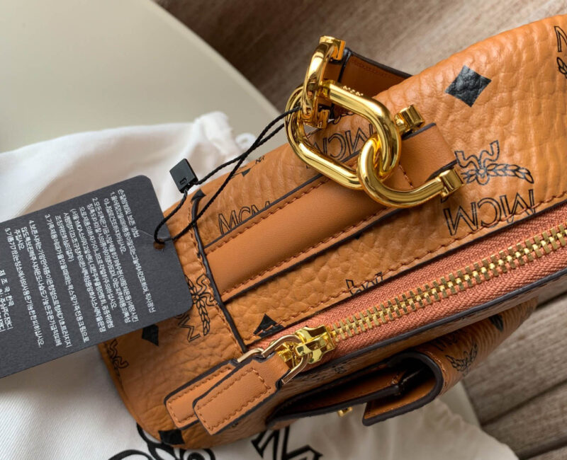 Balo MCM Patricia Backpack Visetos Cognac