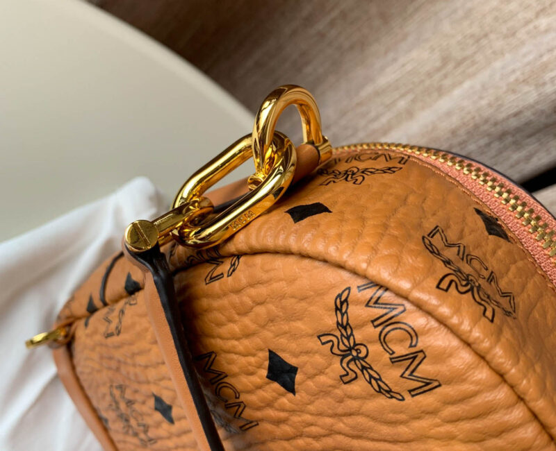 Balo MCM Patricia Backpack Visetos Cognac