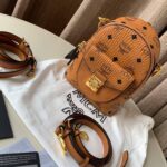 Balo MCM Patricia Backpack Visetos Cognac