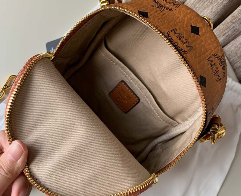 Balo MCM Patricia Backpack Visetos Cognac