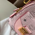 Balo MCM Powder Pink Patricia Visetos Convertible Mini Backpack