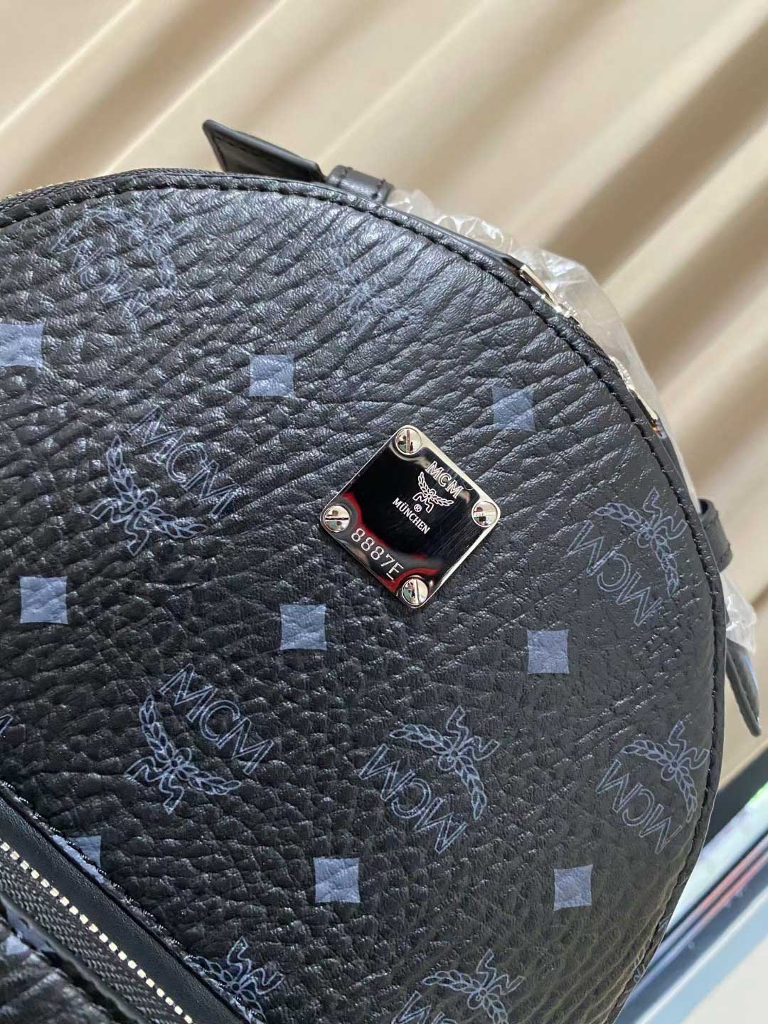 Balo MCM Stark Side Studs in Visetos Black