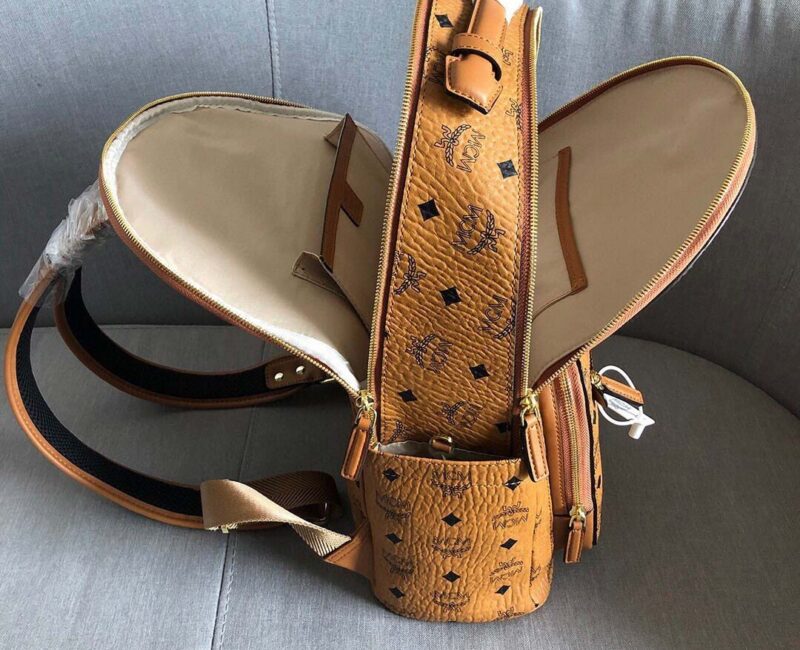 Balo MCM Stark Side Studs in Visetos Cognac