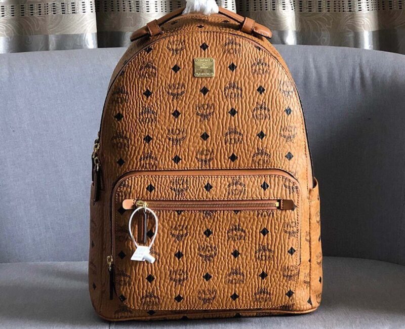 Balo MCM Stark Side Studs in Visetos Cognac