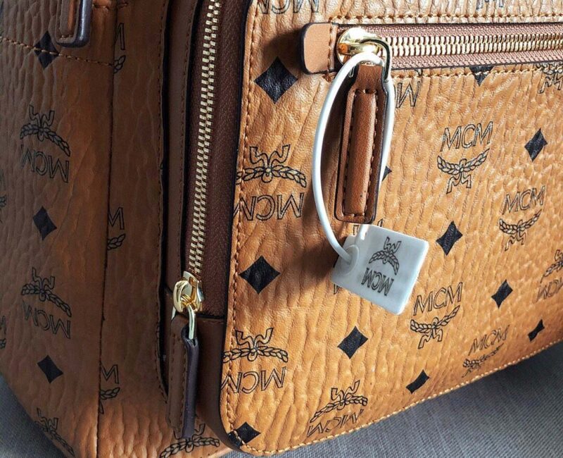 Balo MCM Stark Side Studs in Visetos Cognac