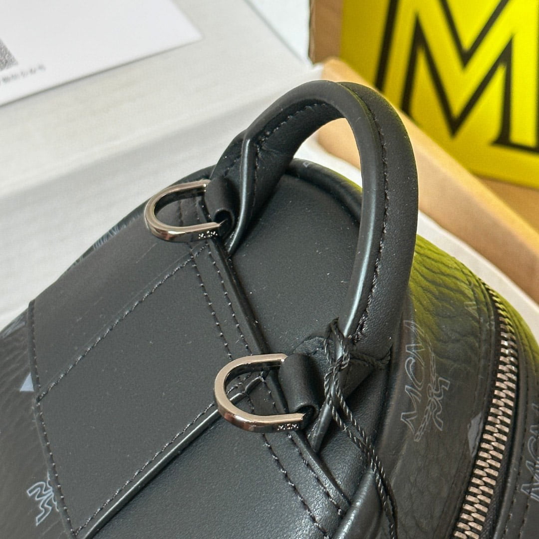 Balo MCM Stark Side Studs in Visetos Black Mini