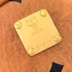 Balo MCM Stark Side Studs Visetos màu Cognac Mini