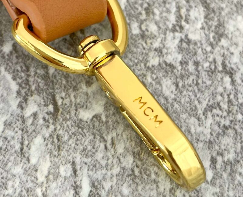 Balo MCM Stark Side Studs Visetos màu Cognac Mini