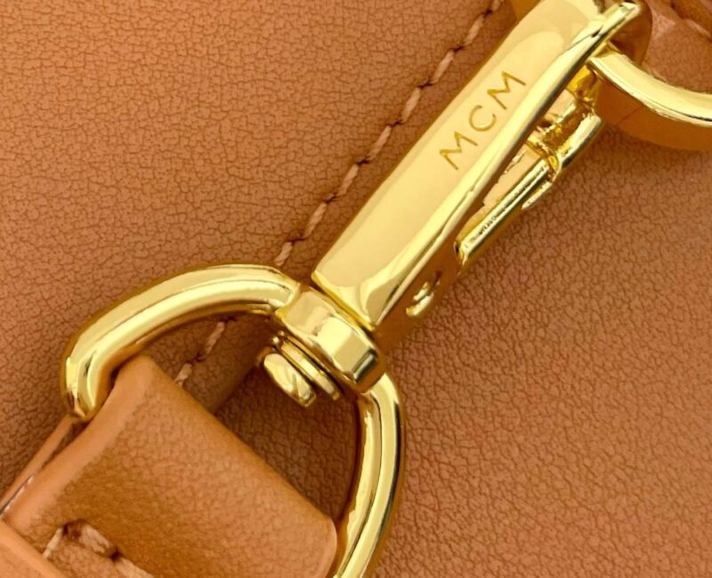 Balo MCM Stark Side Studs Visetos màu Cognac Mini