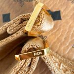 Balo MCM Stark Side Studs Visetos màu Cognac Small