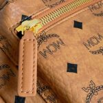 Balo MCM Stark Side Studs Visetos màu Cognac Small