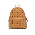 Balo MCM Stark Side Studs Visetos màu Cognac Small