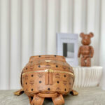 Balo MCM Stark Side Studs Visetos màu Cognac Small