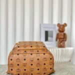 Balo MCM Stark Side Studs Visetos màu Cognac Small