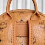 Balo MCM Stark Side Studs Visetos màu Cognac Small