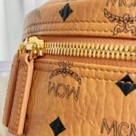 Balo MCM Stark Side Studs Visetos màu Cognac Small