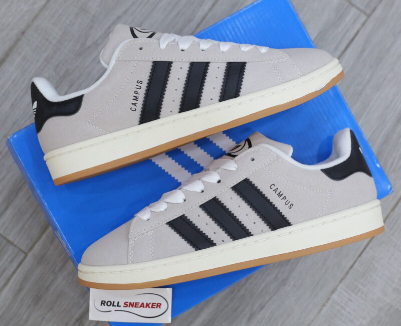 Giày Adidas Campus 00s ‘Crystal White Core Black’ Like Auth