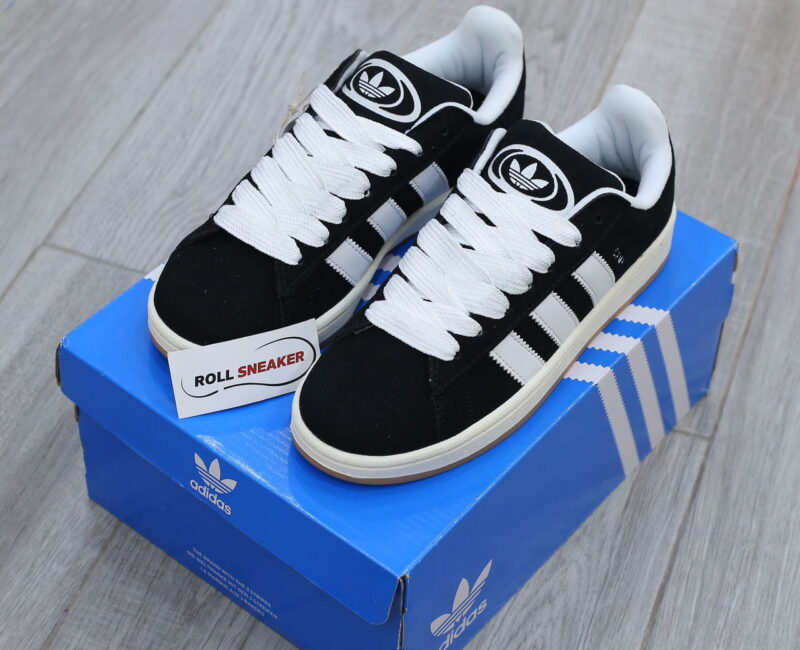Giày Adidas Campus Black White Gum Like Auth
