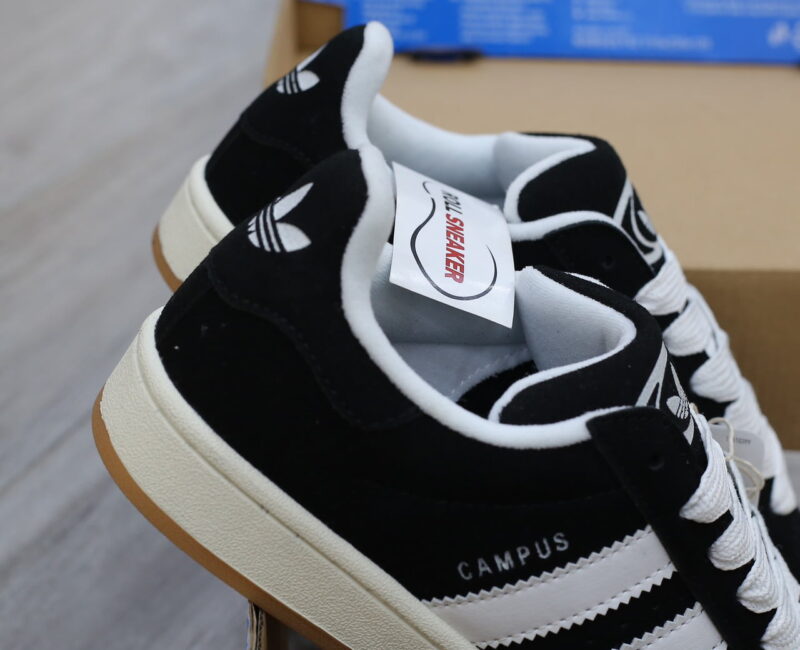 Giày Adidas Campus Black White Gum Like Auth