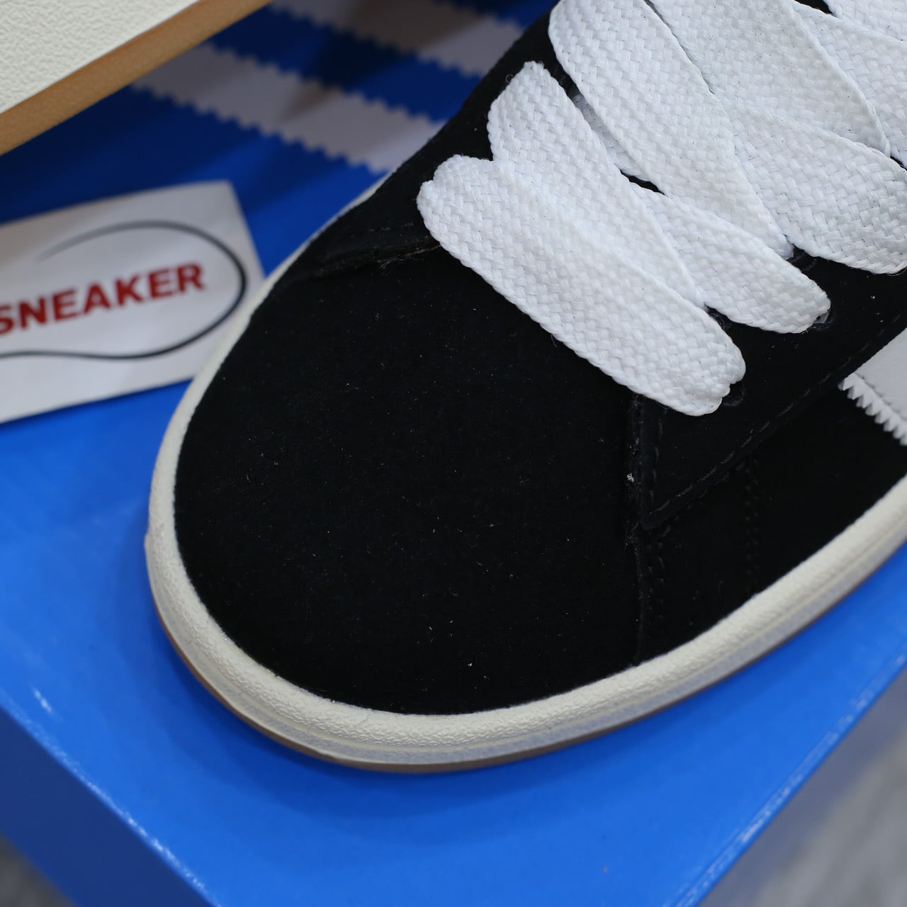 Giày Adidas Campus Black White Gum Like Auth