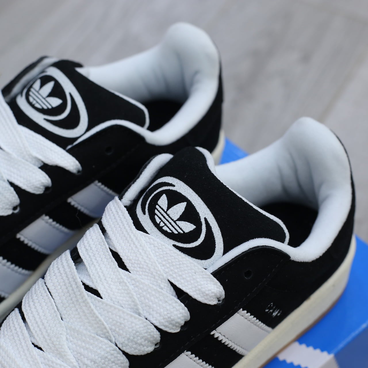 Giày Adidas Campus Black White Gum Like Auth